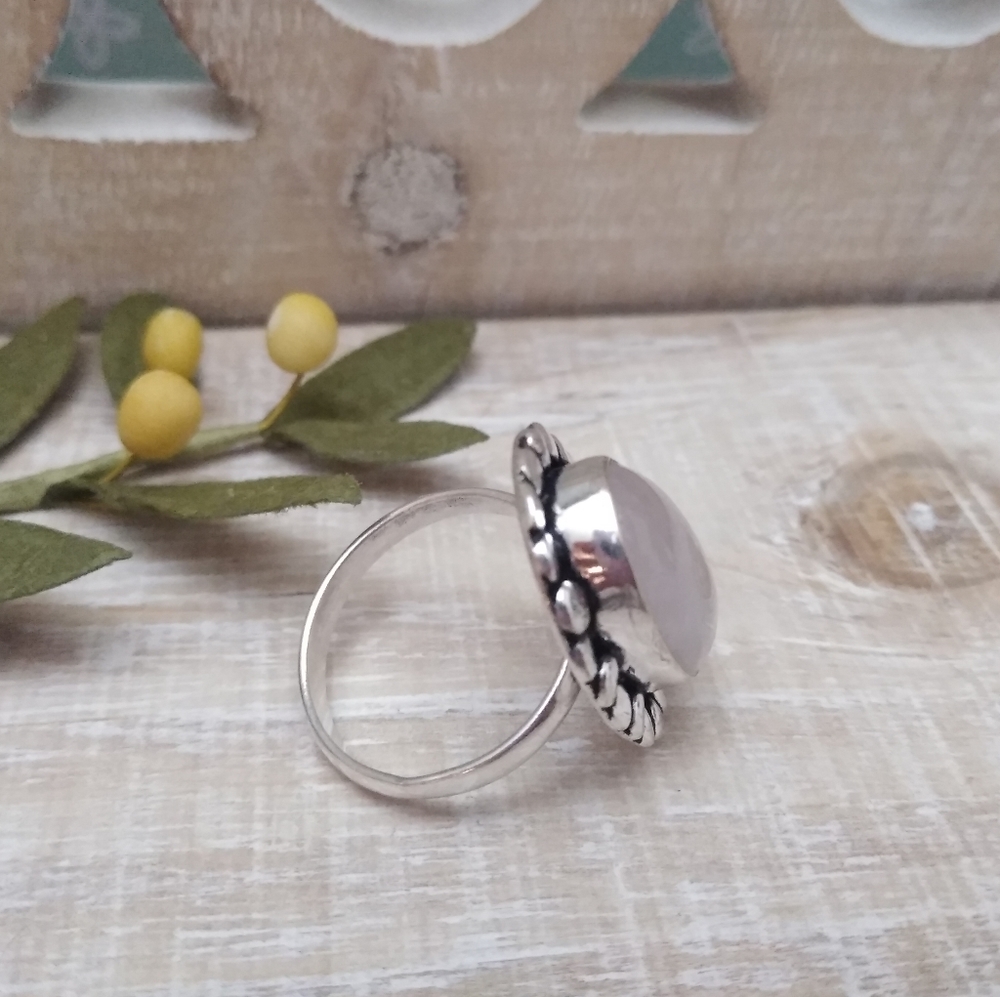 2 RING SET SILVER-STONE NWOT - Picture 8 of 10